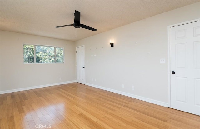 11162 Barman Ave, Culver City, CA 90230 - unfurnished room with a ceiling fan, light wood-type flooring, and a textured ceiling