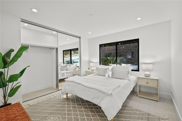 2115 E Santiago St, Covina, CA 91724 - bedroom featuring recessed lighting, carpet flooring, and a closet