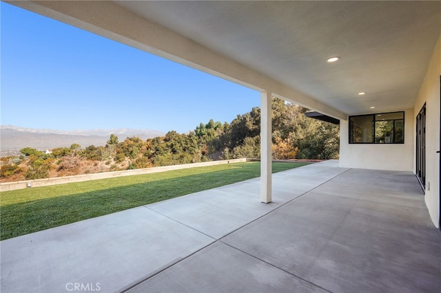 2115 E Santiago St, Covina, CA 91724 - view of patio / terrace featuring a mountain view