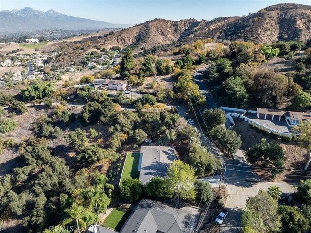 2115 E Santiago St, Covina, CA 91724 - aerial view of property and surrounding area with mountains