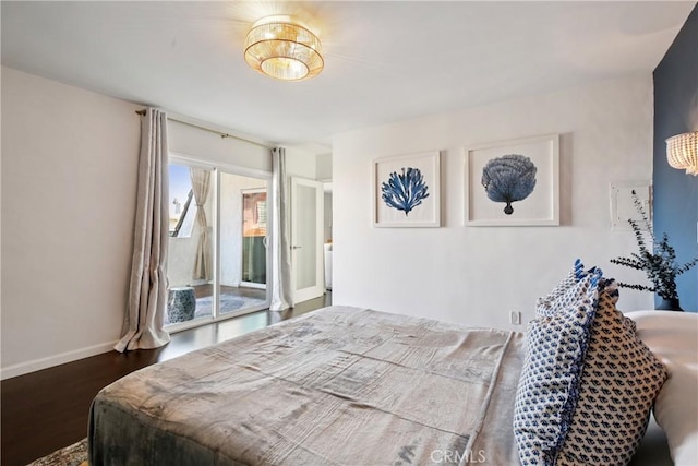 2704 Voorhees Ave Unit 4, Redondo Beach, CA 90278 - bedroom with wood finished floors and access to exterior