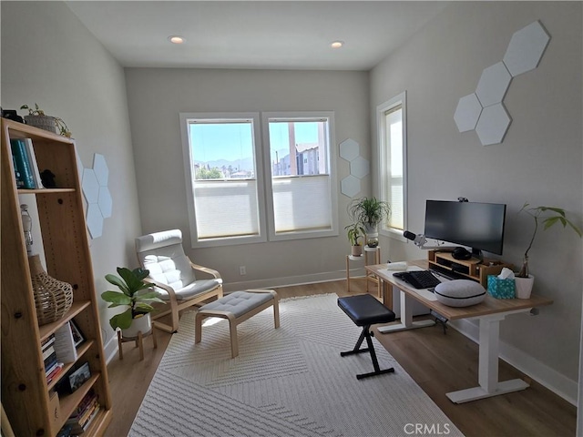 171 Bear Leaf Dr, Lake Forest, CA 92630 - office area featuring wood finished floors and recessed lighting