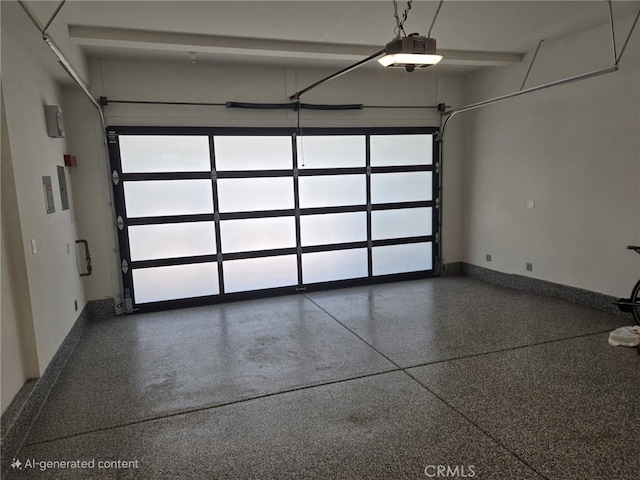 171 Bear Leaf Dr, Lake Forest, CA 92630 - garage featuring a garage door opener and baseboards