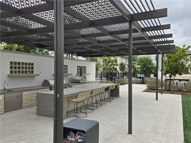 171 Bear Leaf Dr, Lake Forest, CA 92630 - view of patio with a pergola and area for grilling