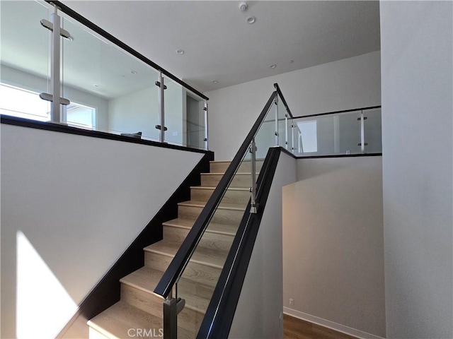 171 Bear Leaf Dr, Lake Forest, CA 92630 - staircase with wood finished floors
