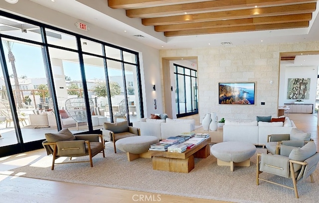 171 Bear Leaf Dr, Lake Forest, CA 92630 - community lobby featuring beamed ceiling and recessed lighting