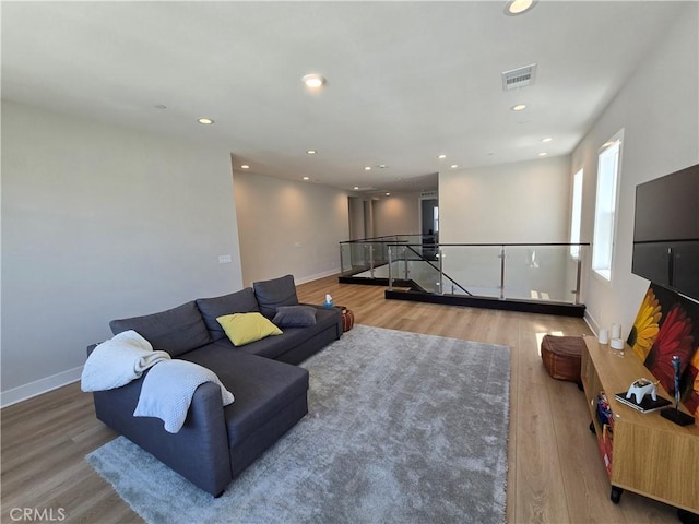 171 Bear Leaf Dr, Lake Forest, CA 92630 - living area featuring wood finished floors and recessed lighting