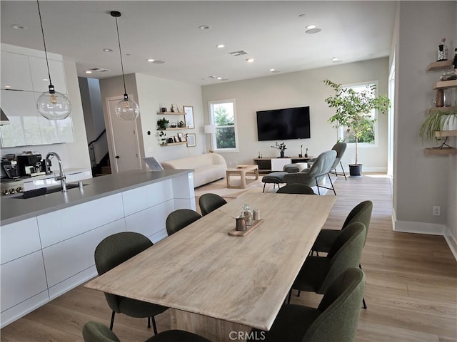 171 Bear Leaf Dr, Lake Forest, CA 92630 - dining room featuring plenty of natural light, light wood-style flooring, and recessed lighting