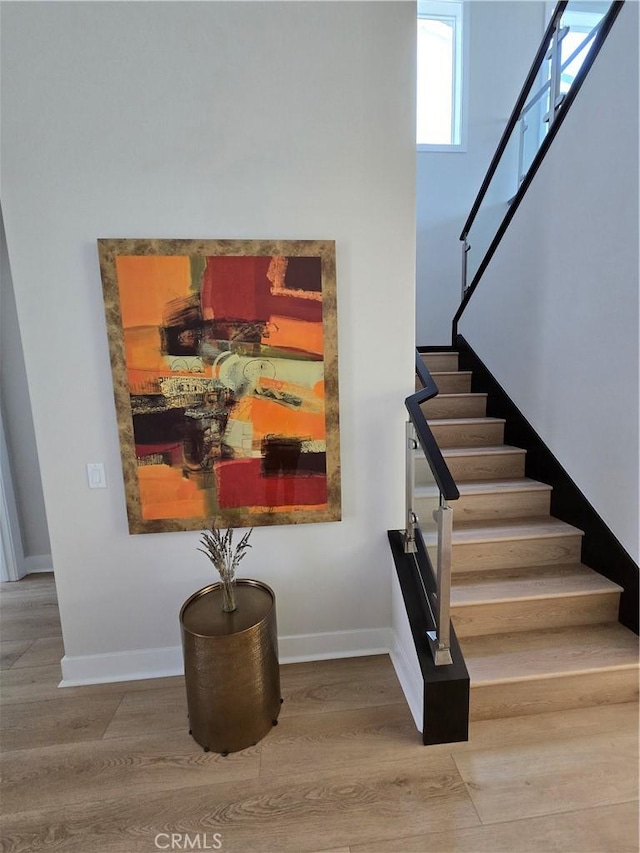 171 Bear Leaf Dr, Lake Forest, CA 92630 - stairway with wood finished floors