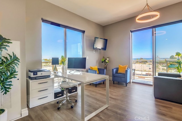 488 E Ocean Blvd Unit 502, Long Beach, CA 90802 - office with wood finished floors