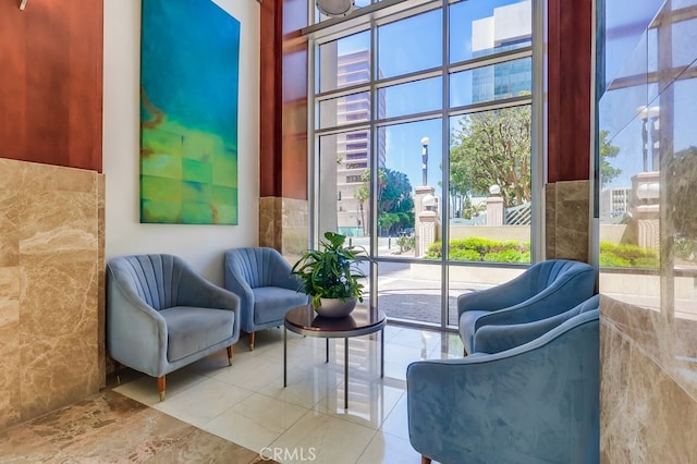 488 E Ocean Blvd Unit 502, Long Beach, CA 90802 - lobby with tile walls