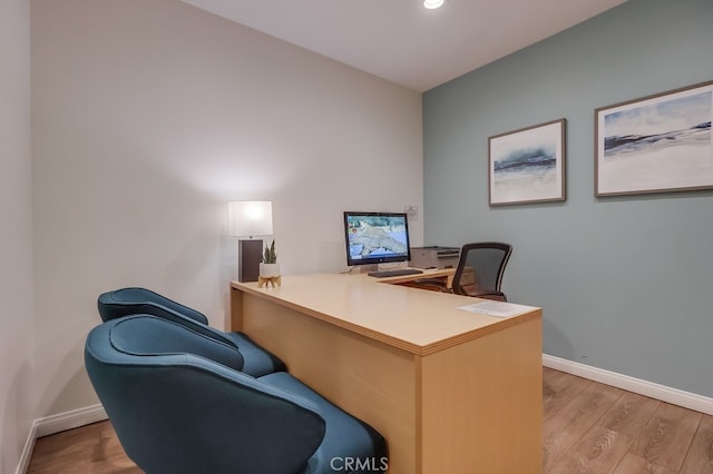 488 E Ocean Blvd Unit 502, Long Beach, CA 90802 - office area featuring light wood-type flooring and recessed lighting