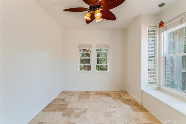 558 Adina Way, Nipomo, CA 93444 - unfurnished room with a ceiling fan and light stone finish flooring