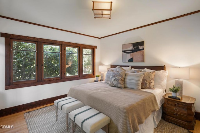 1036 N Chester Ave, Pasadena, CA 91104 - bedroom featuring wood finished floors and ornamental molding
