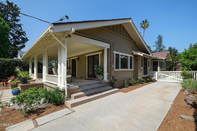 1036 N Chester Ave, Pasadena, CA 91104 - view of front of property with a porch and a gate
