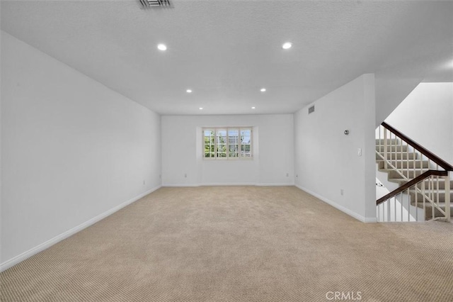1307 W 7th St Unit 8, San Pedro, CA 90732 - spare room with carpet floors, recessed lighting, and stairway