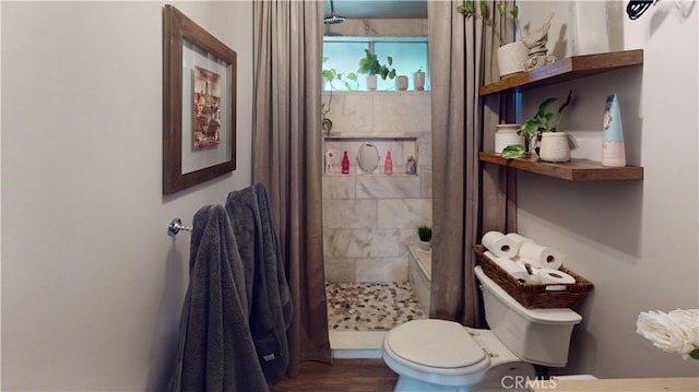 13260 Moreno Way, Moreno Valley, CA 92553 - full bath featuring a stall shower and wood finished floors