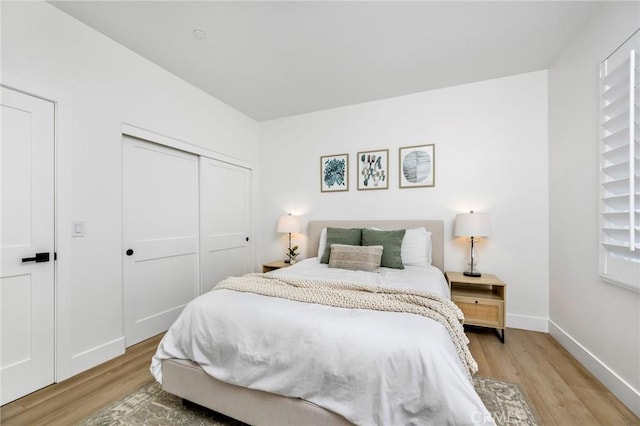 308 Via El Patio, San Clemente, CA 92673 - bedroom with light wood-style flooring and a closet