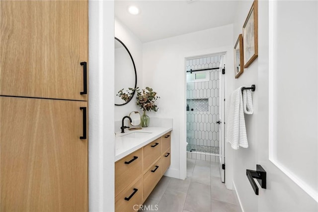 308 Via El Patio, San Clemente, CA 92673 - full bathroom with vanity and a shower stall