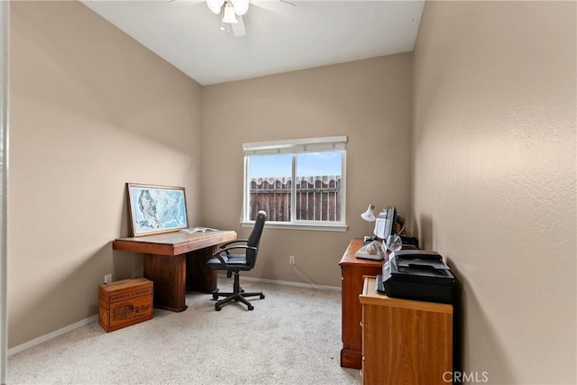 235 Cornuta Way, Nipomo, CA 93444 - carpeted home office featuring ceiling fan and baseboards