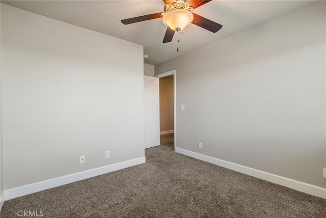 2740 Levi Ln, Chico, CA 95973 - carpeted spare room with baseboards and a ceiling fan