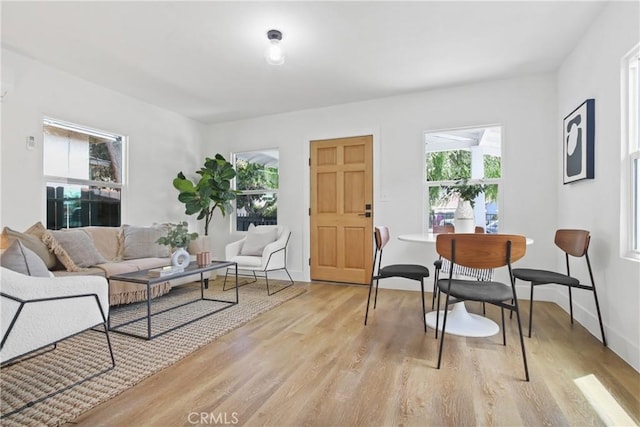 9525 Holmes Ave, Los Angeles, CA 90002 - living room with light wood-type flooring and baseboards