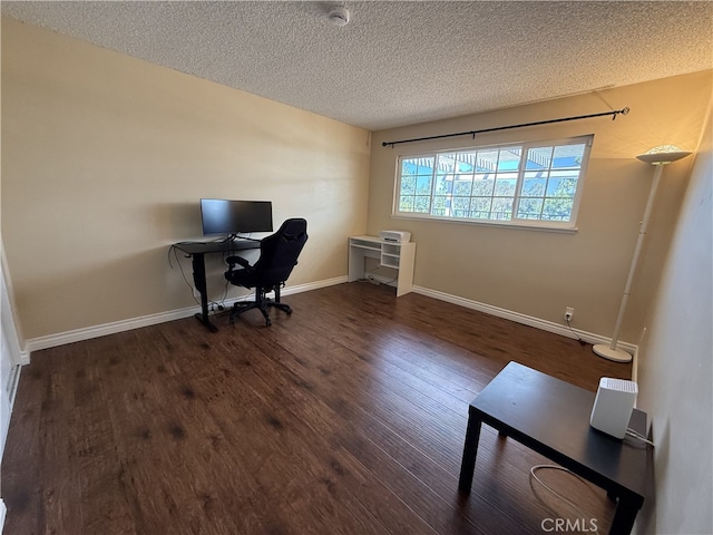21841 Zuni Dr, Lake Forest, CA 92630 - office featuring wood finished floors and a textured ceiling