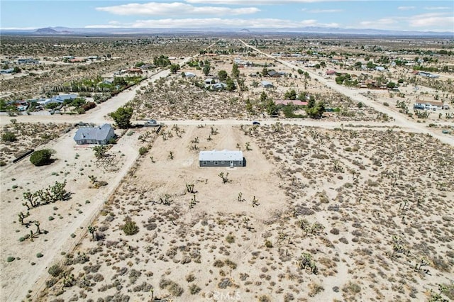 537 Calaveras Rd, Pinon Hills, CA 92372 - aerial view of sparsely populated area with a desert landscape and a mountainous background