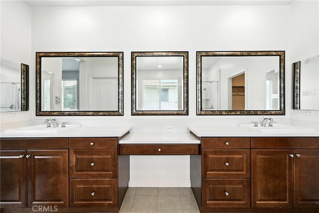 6212 Athena St, Chino, CA 91710 - full bathroom with vanity and tile patterned floors