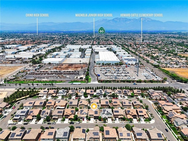6212 Athena St, Chino, CA 91710 - aerial view of a mountain backdrop