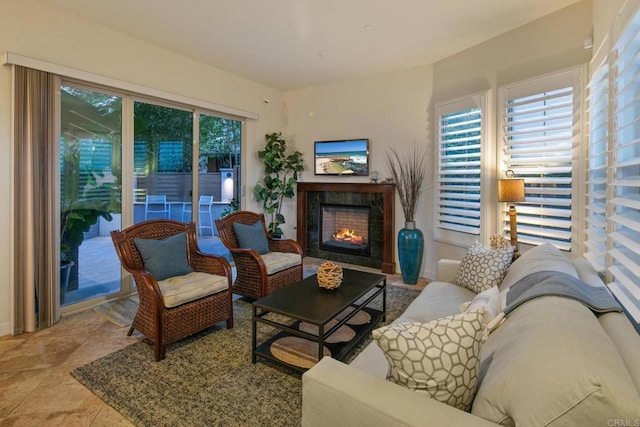 674 Calypso Pl, Encinitas, CA 92024 - living area with a lit fireplace