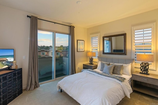 674 Calypso Pl, Encinitas, CA 92024 - carpeted bedroom featuring access to outside and multiple windows