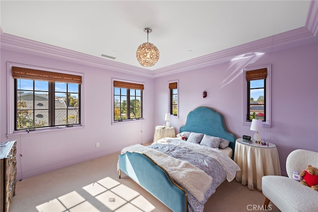 1 Overlook Dr, Ladera Ranch, CA 92694 - bedroom featuring light colored carpet and ornamental molding