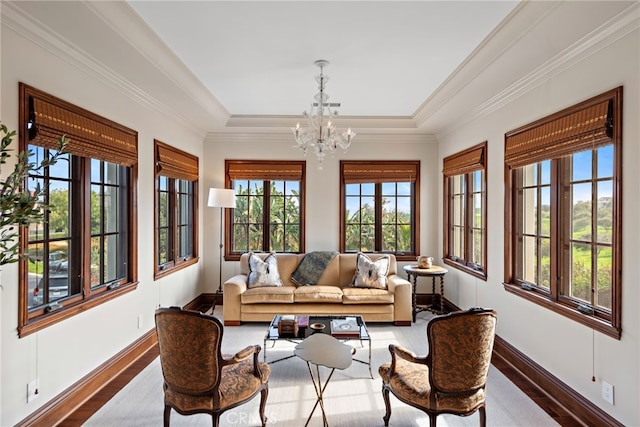 1 Overlook Dr, Ladera Ranch, CA 92694 - sunroom with a chandelier