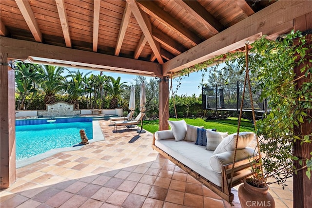1 Overlook Dr, Ladera Ranch, CA 92694 - view of patio featuring a trampoline