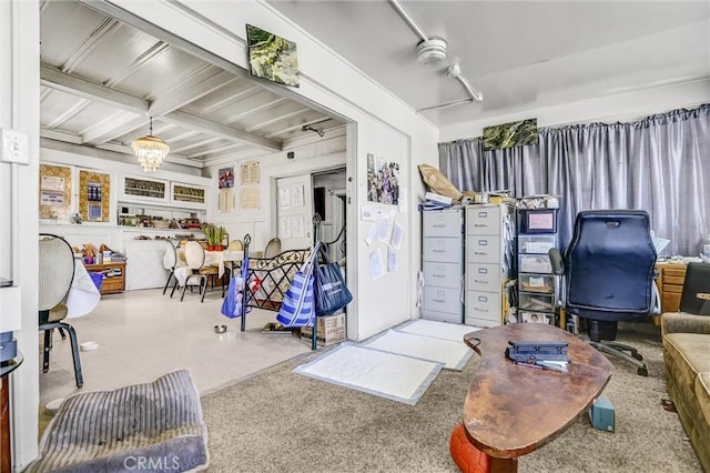 1470 W Adams Blvd, Los Angeles, CA 90007 - living room featuring an office area