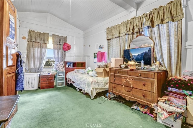 1470 W Adams Blvd, Los Angeles, CA 90007 - carpeted bedroom with vaulted ceiling