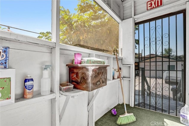1470 W Adams Blvd, Los Angeles, CA 90007 - laundry area featuring carpet flooring and plenty of natural light