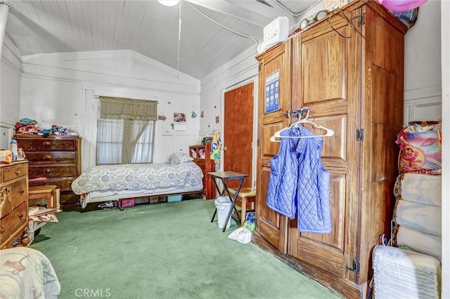 1470 W Adams Blvd, Los Angeles, CA 90007 - bedroom featuring carpet floors and vaulted ceiling