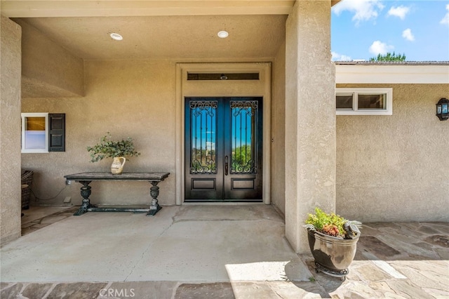 33612 Vino Way, Temecula, CA 92591 - entrance to property featuring french doors and stucco siding