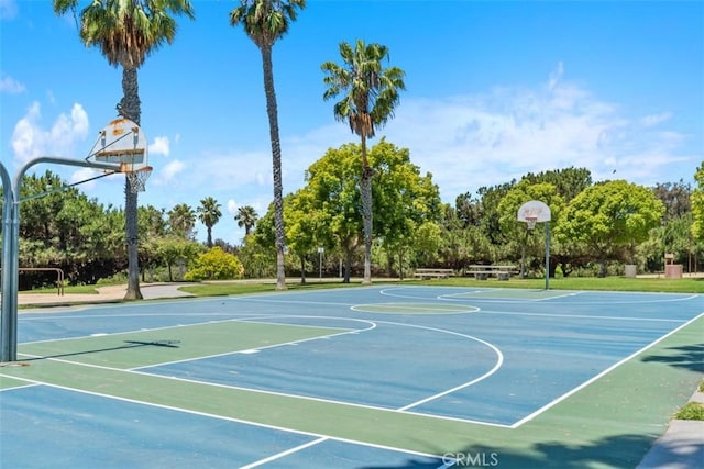 239 Via Presa, San Clemente, CA 92672 - view of basketball court with community basketball court and view of scattered trees