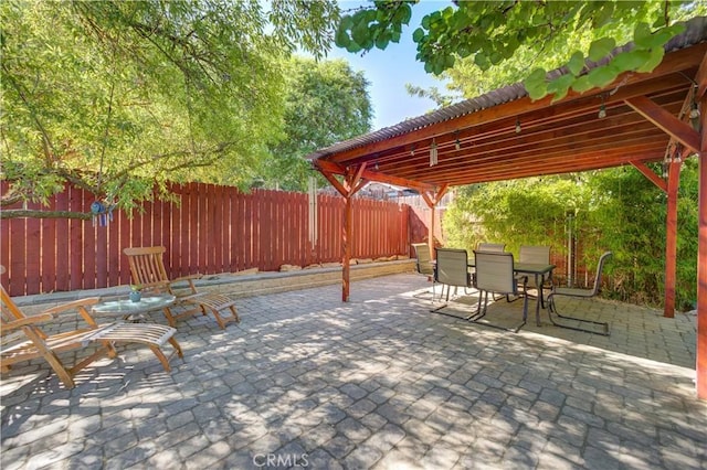 4887 Arizona Ave, Atascadero, CA 93422 - fenced backyard featuring a patio and outdoor dining space