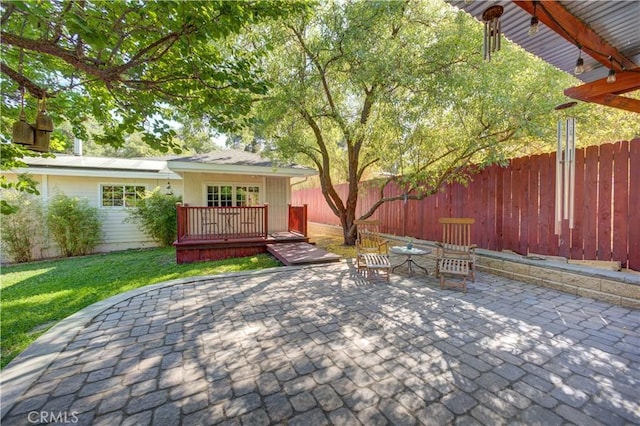 4887 Arizona Ave, Atascadero, CA 93422 - view of patio with a wooden deck