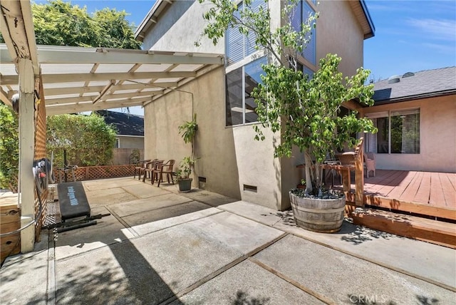 506 Geneva Ave, Claremont, CA 91711 - view of patio featuring a deck and a pergola