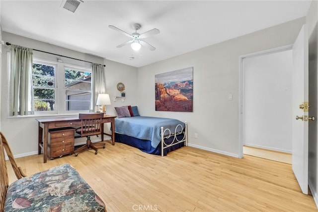 506 Geneva Ave, Claremont, CA 91711 - bedroom with wood finished floors and a ceiling fan