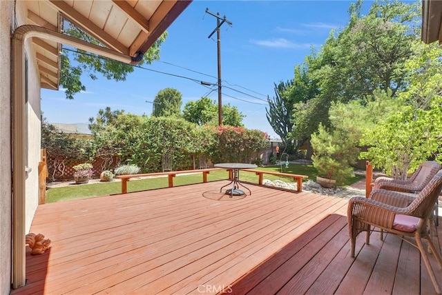 506 Geneva Ave, Claremont, CA 91711 - wooden deck featuring a fenced backyard