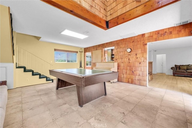 506 Geneva Ave, Claremont, CA 91711 - recreation room with billiards table and tile walls
