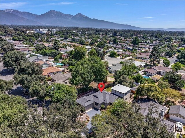 506 Geneva Ave, Claremont, CA 91711 - aerial view of residential area featuring a mountainous background