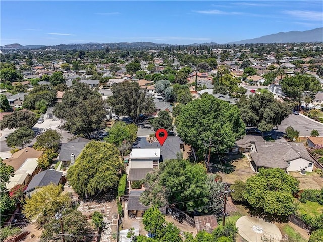 506 Geneva Ave, Claremont, CA 91711 - aerial view of residential area featuring a mountainous background