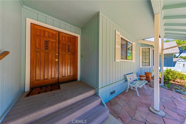 50128 Deer Meadow Way, Oakhurst, CA 93644 - doorway to property featuring a porch